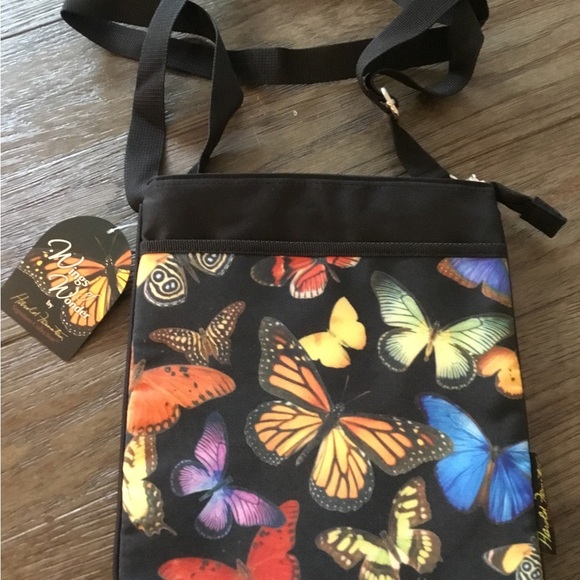 Wings of Wonder Handbags - Colorful Butterfly Print Crossbody Bag NWT